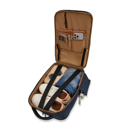 Rise Backpack – Water-Resistant Laptop Bag Black Navy