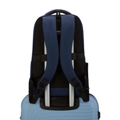 Eco Plus Backpack – Water-Resistant Laptop Bag Navy Blue
