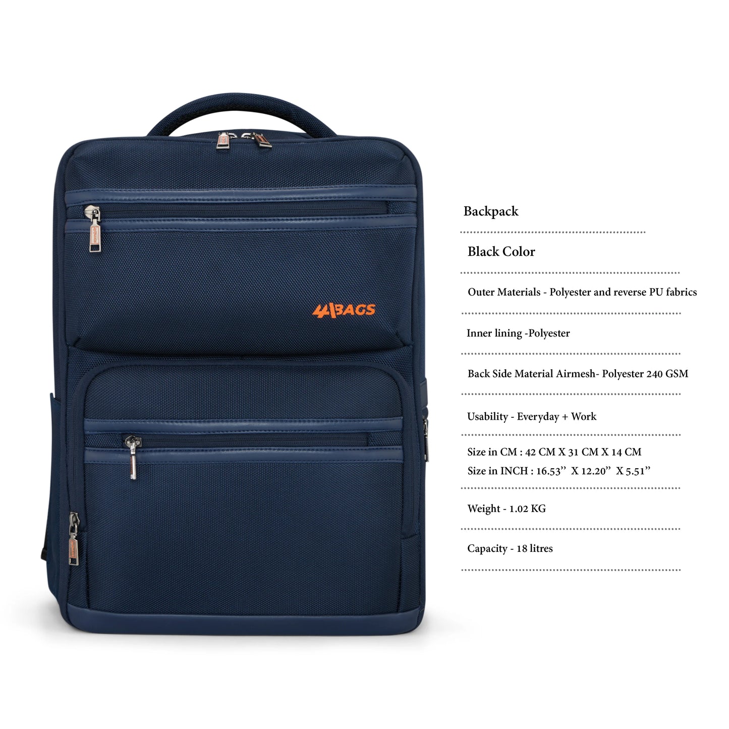 Aspire Laptop Backpack – Water-Resistant Travel Bag