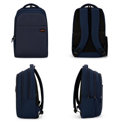 Eco Plus Backpack – Water-Resistant Laptop Bag Navy Blue