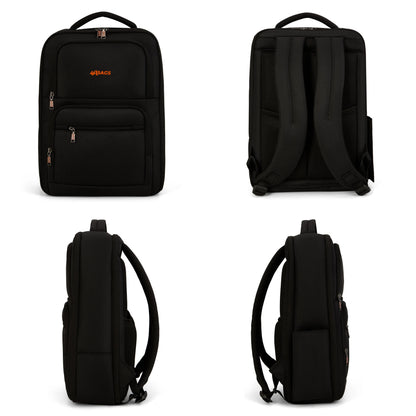 Rise Backpack – Water-Resistant Laptop Bag Black Navy