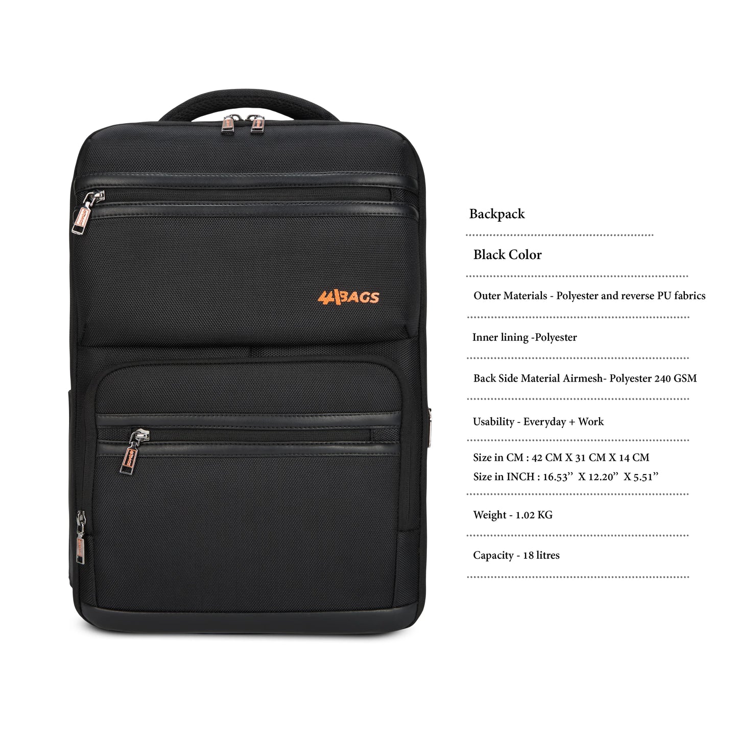 Aspire Laptop Backpack – Water-Resistant Travel Bag