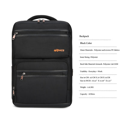Aspire Laptop Backpack – Water-Resistant Travel Bag