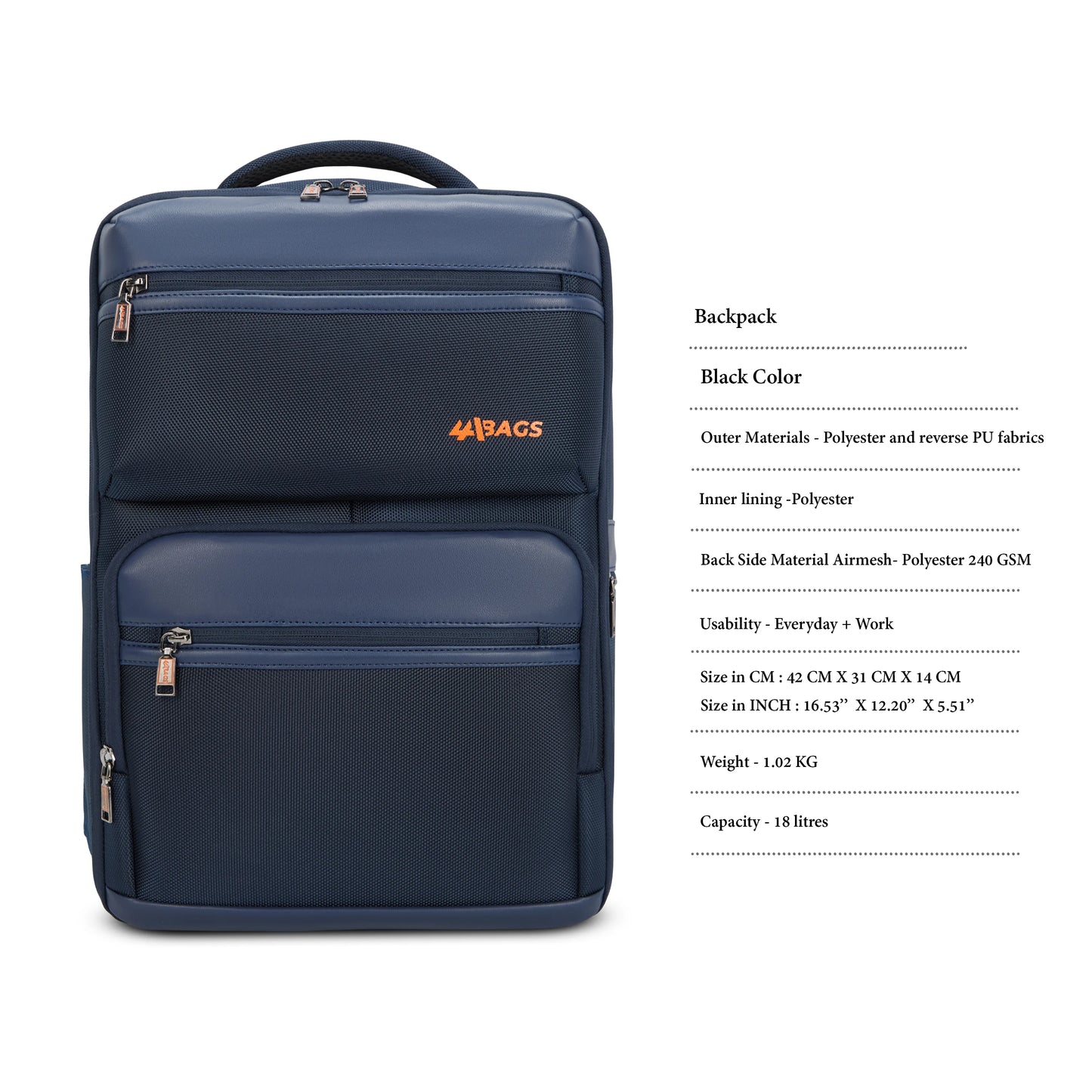 Aspire Plus Laptop Backpack – Water-Resistant Bag