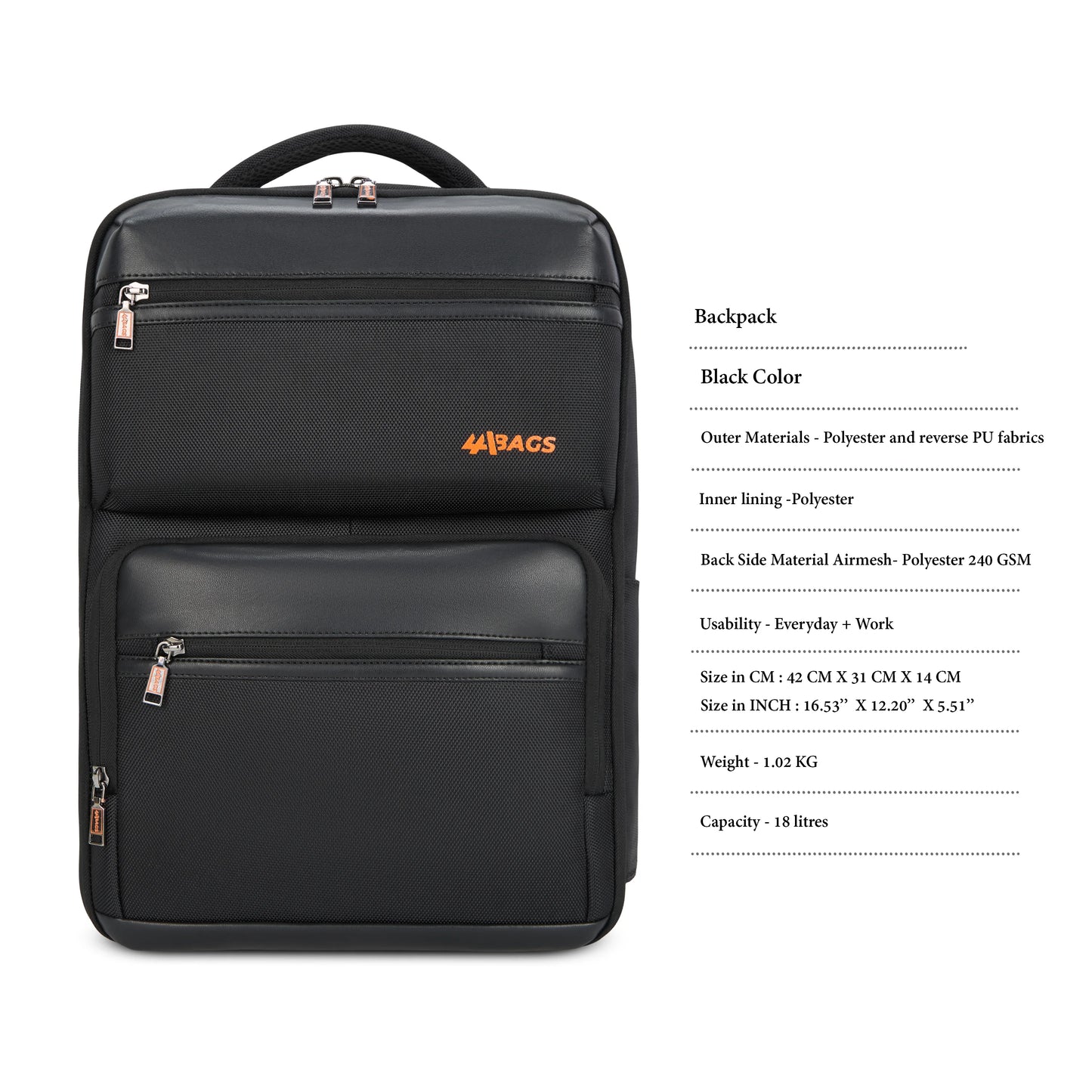 Aspire Plus Laptop Backpack – Water-Resistant Bag
