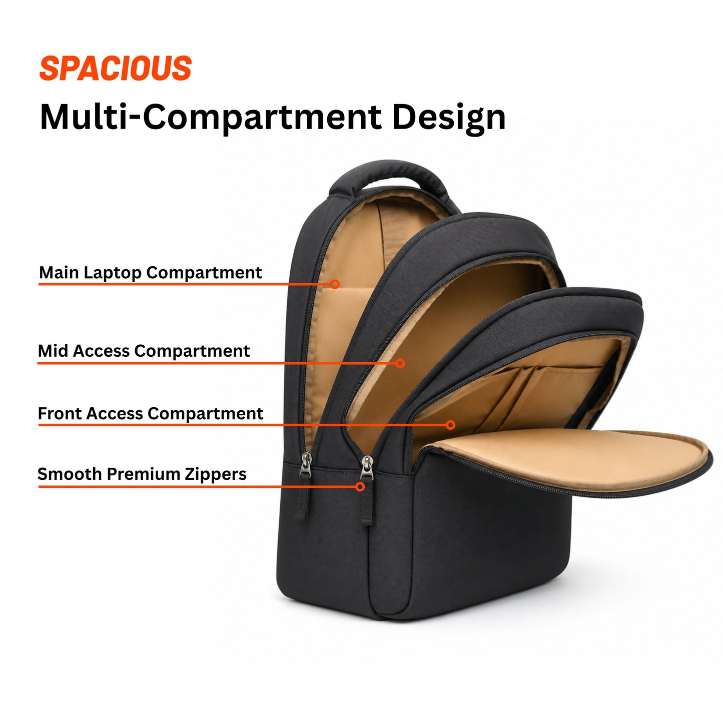 4A Bags Elite Pro Laptop Backpack Lightweight Business & Travel Backpack